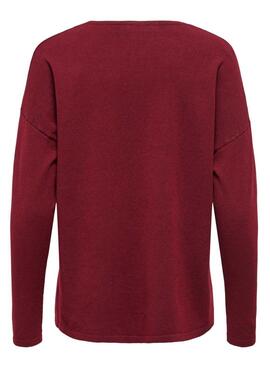 Maillot Only Malio rouge pour femme.