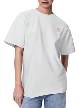 T-shirt Pieces Alfi The Best blanc pour femme