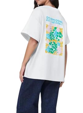 T-shirt Pieces Alfi The Best blanc pour femme