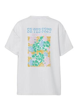 T-shirt Pieces Alfi The Best blanc pour femme
