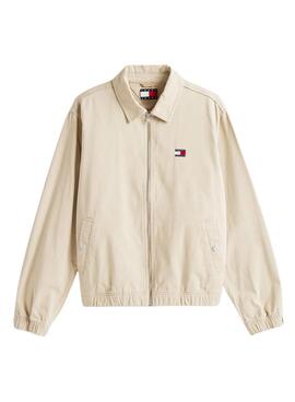 Veste Tommy Jeans Essential Flag beige pour homme