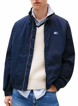Veste Tommy Jeans Essential marine régulière pour Homme
