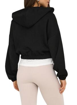 Sweat à capuche noir Only Scarlett pour femme