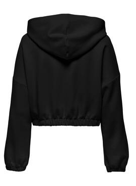 Sweat à capuche noir Only Scarlett pour femme