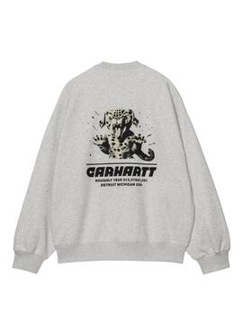 Sweat à capuche Carhartt Wiptopia gris pour homme