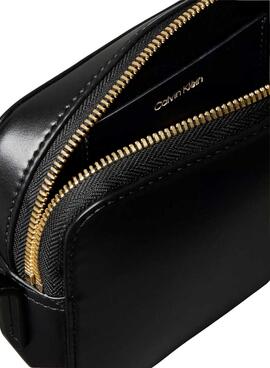 Sac à bandoulière Calvin Klein noir avec logo monogramme pour femme