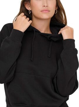 Sweat à capuche noir Only Best pour femme