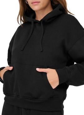 Sweat à capuche noir Only Best pour femme