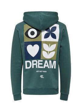 Sweat-shirt Only and Sons Ceres Claude vert pour homme