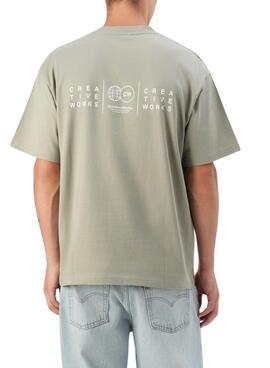 T-shirt Only and Sons Parker vert pour homme