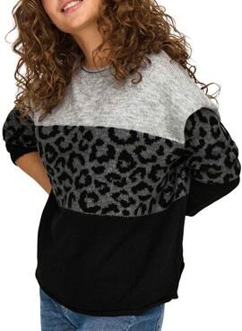 Maillot Only animal print noir Jade pour femme