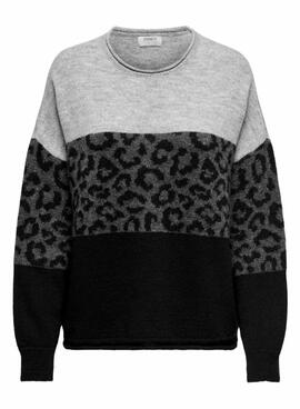 Maillot Only animal print noir Jade pour femme