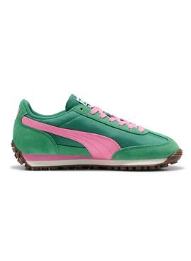 Chaussures Puma Easy Rider Vintage vertes et roses pour femmes
