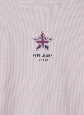 T-shirt Pepe Jeans Amily rose pour fille