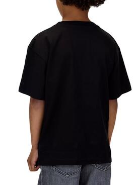 T-shirt Calvin Klein Monologue Photo noir enfant