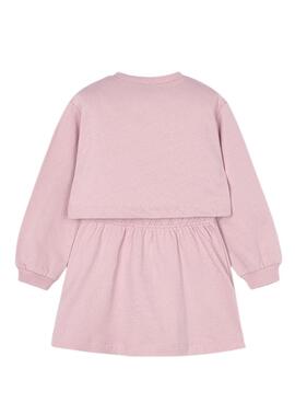 Robe Myoral avec sweat à capuche rose pour fille