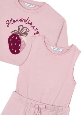 Robe Myoral avec sweat à capuche rose pour fille