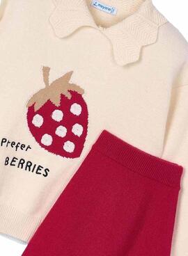 Ensemble Mayoral jupe et pull jacquard pour fille