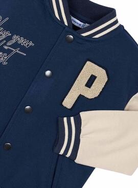 Bomber Mayoral universitario azul para niño