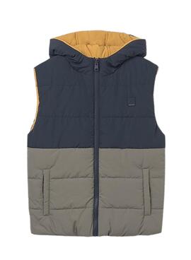 Gilet réversible multicolore pour garçon de la marque Mayoral
