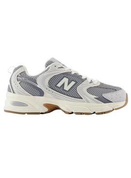 Chaussures New Balance 530 blanc et gris pour femme.