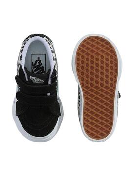 Chaussures Vans Sk8-Mid léopard pour petite fille