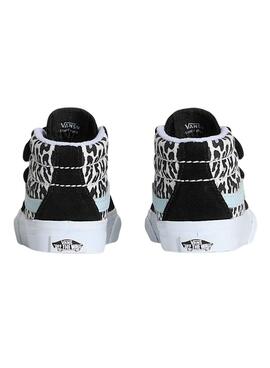 Chaussures Vans Sk8-Mid léopard pour petite fille