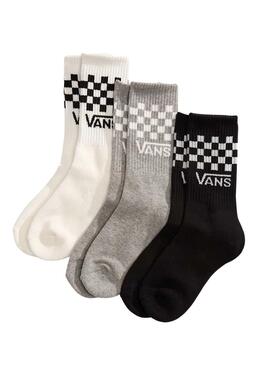Pack de 3 chaussettes Vans Classic Check pour enfants