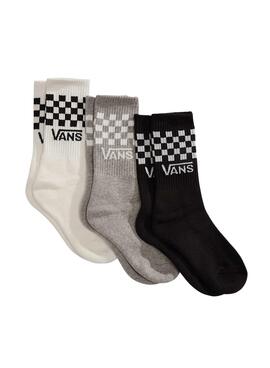 Pack de 3 chaussettes Vans Classic Check pour enfants