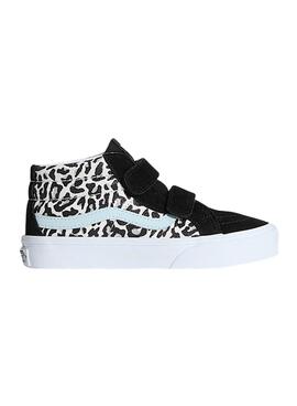 Chaussures Vans Sk8-Mid léopard pour fille