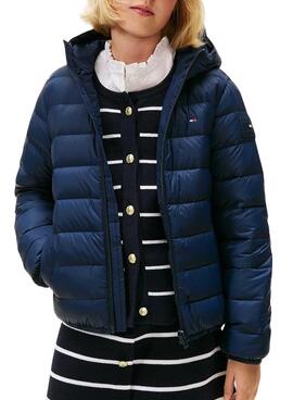 Manteau rembourré Tommy Hilfiger marine pour enfants.