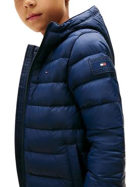Manteau rembourré Tommy Hilfiger marine pour enfants.