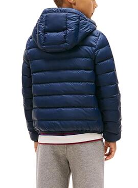 Manteau rembourré Tommy Hilfiger marine pour enfants.
