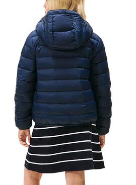Manteau rembourré Tommy Hilfiger marine pour enfants.