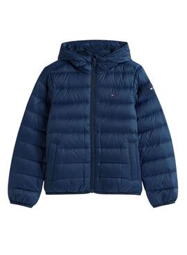 Manteau rembourré Tommy Hilfiger marine pour enfants.