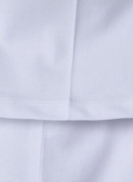 T-shirt Pepe Jeans Amanda blanc avec logo pour fille