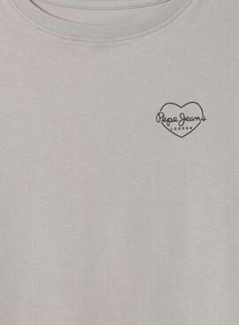 T-shirt Pepe Jeans Amanda logo cœur pour fille