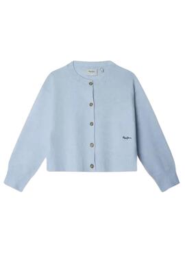 Cardigan Pepe Jeans Belu bleu pour fille