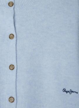 Cardigan Pepe Jeans Belu bleu pour fille