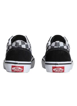 Chaussures Old Skool à carreaux gris pour garçon et fille