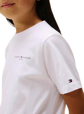 T-shirt Tommy Hilfiger Mini Corp blanc enfants