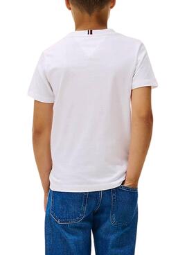 T-shirt Tommy Hilfiger Mini Corp blanc enfants