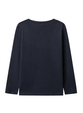 T-shirt Pepe Jeans New Herman logo marine enfant