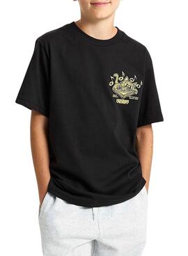 T-shirt Vans Scratched Records noir pour enfant