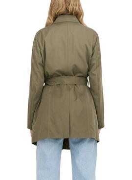 Trench Only Valerie vert pour femme.