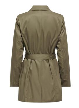 Trench Only Valerie vert pour femme.