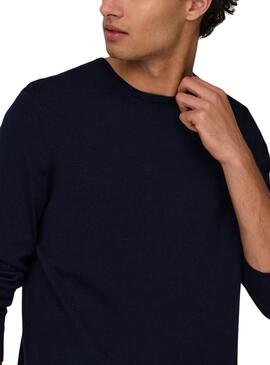 Maillot Only and Sons Wyler bleu marine pour homme
