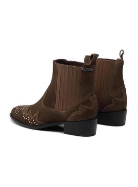 Bottines Pepe Jeans Chiswick Camel Pour Femme