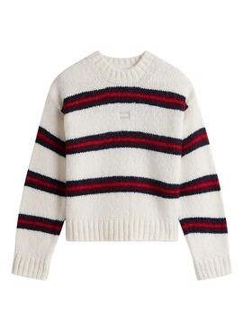 Maillot Tommy Jeans à rayures douces pour femme