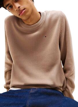 Maillot Tommy Jeans basique beige pour homme